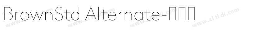 BrownStd Alternate字体转换